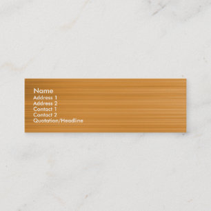 Carte De Visite Mini Ocre brossé
