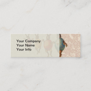 Carte De Visite Mini Oeufs dansants lapins de Pâques