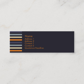 Carte De Visite Mini Orange et bleu • Profilecard