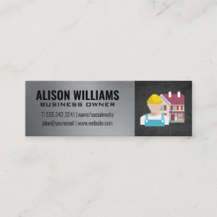 Carte De Visite Mini Ouvrier du bâtiment