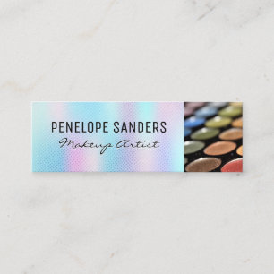 Carte De Visite Mini Palettes de maquillage   Dégradé holographique