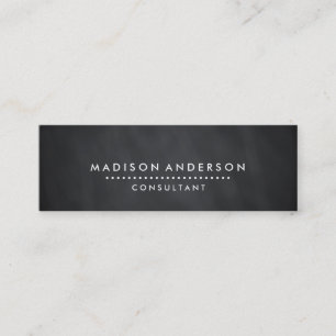 Carte De Visite Mini Panneau de craie noir moderne élégant