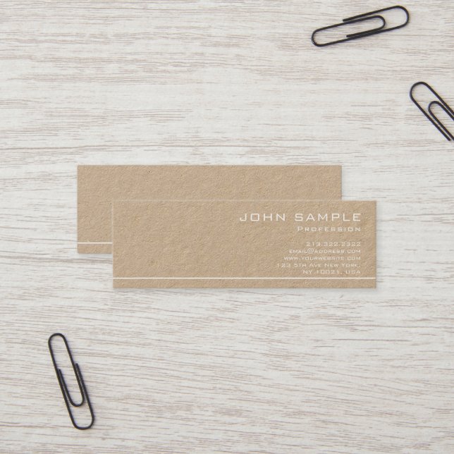 Carte De Visite Mini Papier d'emballage de la meilleure qualité de (Devant/Arrière en situation)