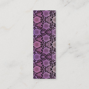 Carte De Visite Mini PAPILLONS de NOUVEAU - vol fuchsia