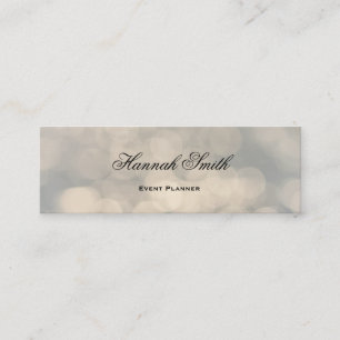 Carte De Visite Mini Parties scintillant de luxe moderne et élégante