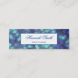 Carte De Visite Mini Parties scintillant de luxe moderne et élégante