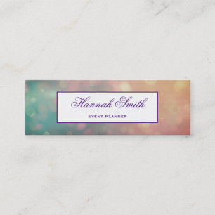 Carte De Visite Mini Parties scintillant de luxe moderne et élégante