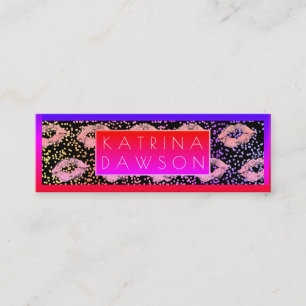 Carte De Visite Mini Parties scintillant flamboyante Baisers et spectre