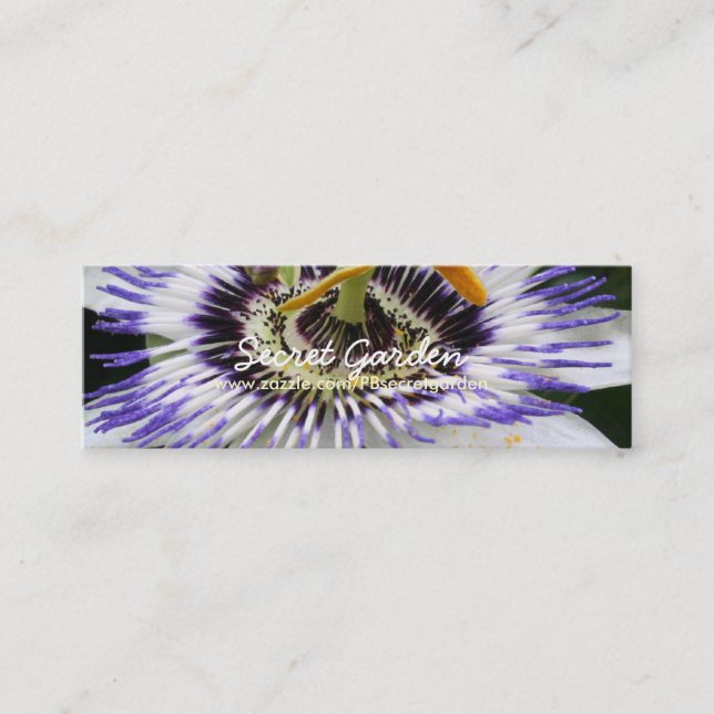 Carte De Visite Mini Passiflora 3 Floral Photographie (Devant)