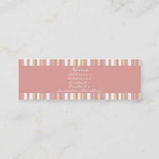 Carte De Visite Mini Pastel rose • Profilecard