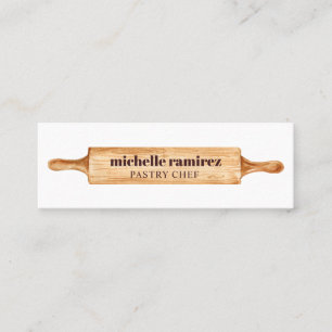 Carte De Visite Mini Pâtisserie pâtisserie Rolling Bakers Aquarelle