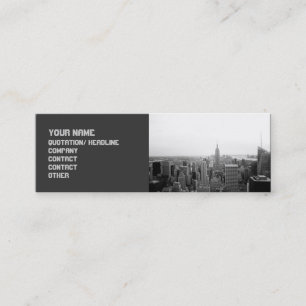 Carte De Visite Mini Paysage urbain énervé sophistiqué
