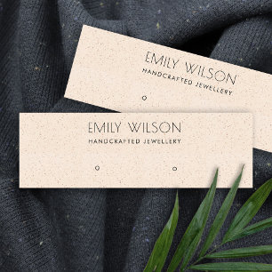 CARTE DE VISITE MINI PEACH ROSE BLANC CÉRAMIQUE STUD EARRY AFFICHER LO