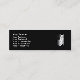 Carte De Visite Mini Pêche Basse poisson USA