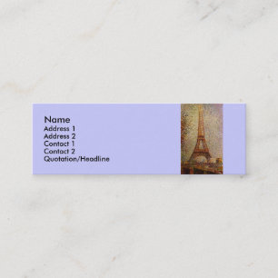 Carte De Visite Mini Peinture de Georges Seurat : La Tour Eiffel (1889)