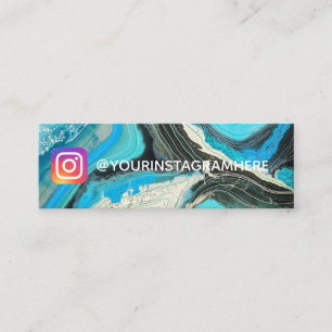 Carte De Visite Mini Peinture et lignes Social Media Instagram
