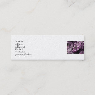 Carte De Visite Mini Perdu à Lilac