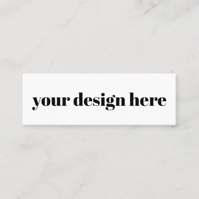 Carte De Visite Mini Personnaliser ou Customiser (Devant)