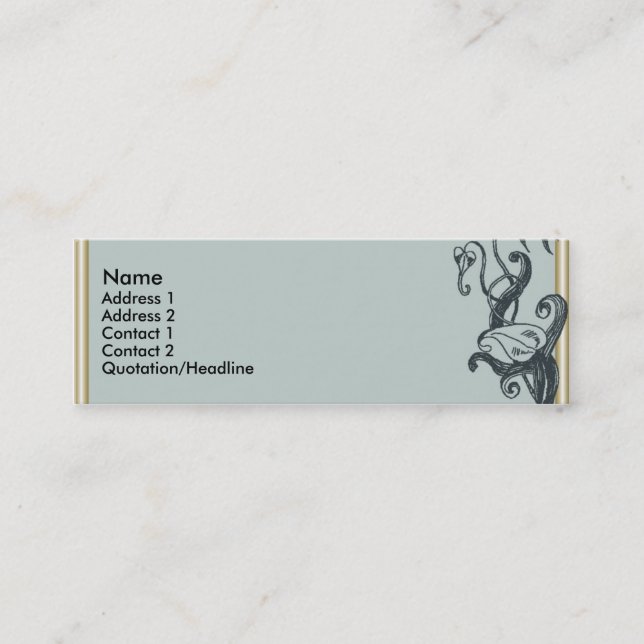 Carte De Visite Mini Petit Jack (Devant)