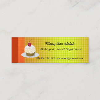 Carte De Visite Mini Petits gâteaux et confections doux de gâteau de