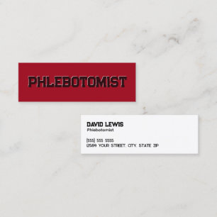 Carte De Visite Mini Phlebotomiste