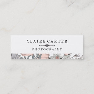 Carte De Visite Mini Photographie Fleurs botaniques florales