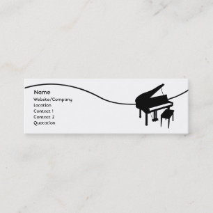 Carte De Visite Mini Piano