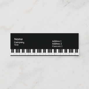 Carte De Visite Mini Piano - maigre