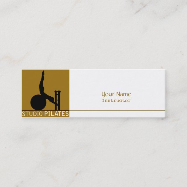 Carte De Visite Mini Pilates Studio - Business, Profil Card (Devant)