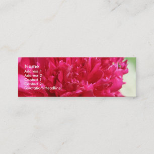 Carte De Visite Mini Pivoine