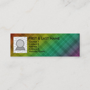 Carte De Visite Mini plaid arc-en-ciel