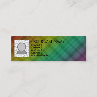 Carte De Visite Mini plaid arc-en-ciel