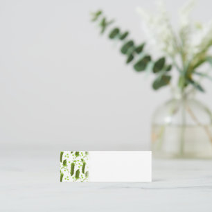 Carte De Visite Mini Plantes de pois verts feuilles rondes aliments vég