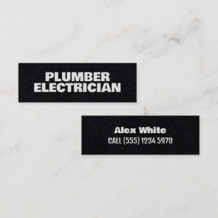 Carte De Visite Mini ⚡ Plombier & Électricien Premium