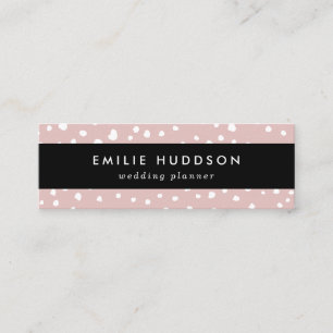 Carte De Visite Mini Points Dalmatiens Rose, Points Dalmatiens, Impress
