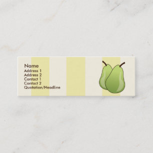 Carte De Visite Mini Poires - maigres