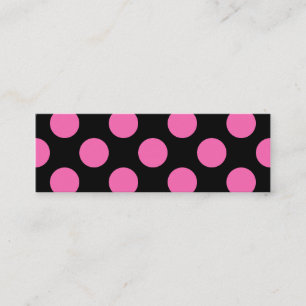 Carte De Visite Mini Pois roses chauds