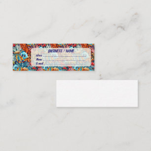 Carte De Visite Mini Poissons Tropicaux Couleurs Vives Vibes d'Été