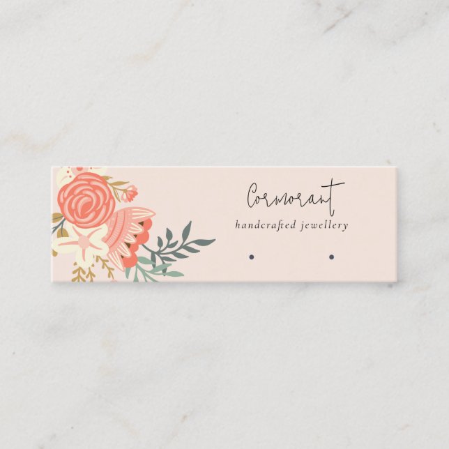 Carte De Visite Mini Porte-boucles florales de l'Ambrosia (Devant)