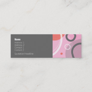 Carte De Visite Mini Princesse Abstract Profile Card