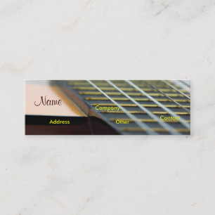 Carte De Visite Mini Professeur de musique guitare