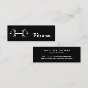 Carte De Visite Mini Professeur d'enseignant de yoga de forme physique