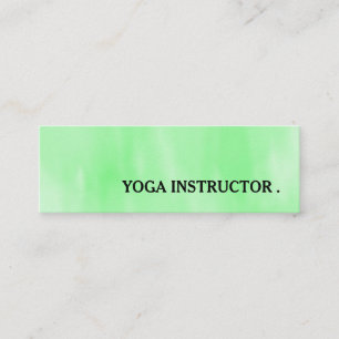 Carte De Visite Mini Professeur d'instructeur de Yoga d'aquarelle de me