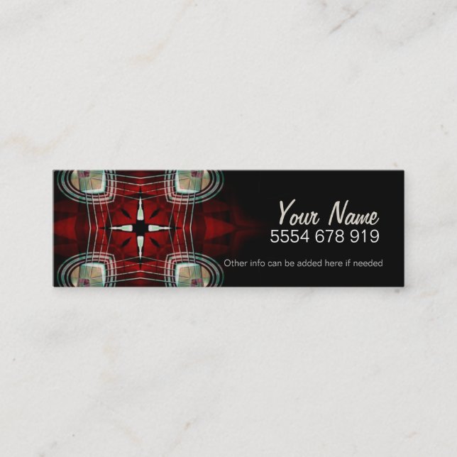 Carte De Visite Mini Profil/Carte de visite HeartStar (Devant)