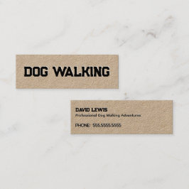Carte De Visite Mini Promenade de chiens