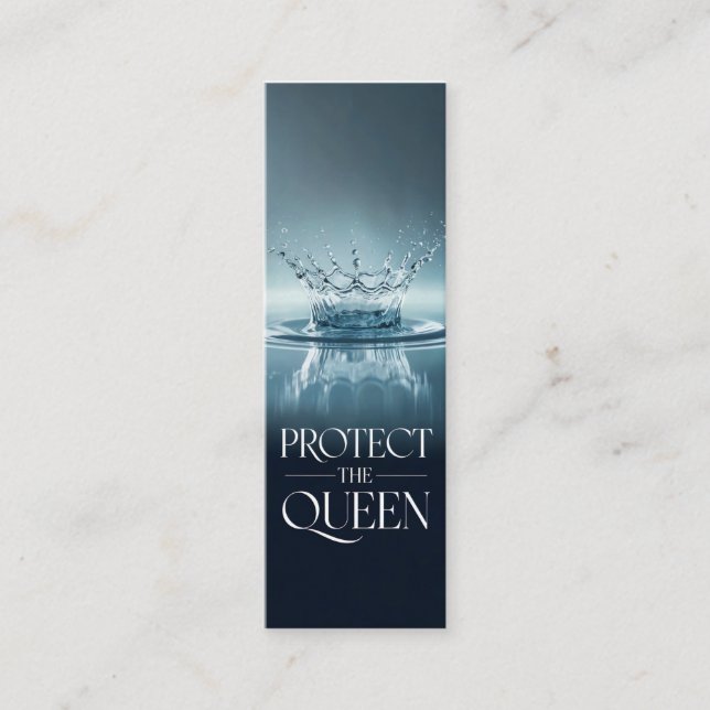 Carte De Visite Mini Protéger La Reine (Devant)