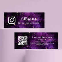 Purple Galaxy Éclairage Suivre les médias sociaux