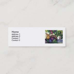 Carte De Visite Mini Raisins et broc en laiton