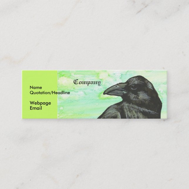 Carte De Visite Mini Raven (Devant)