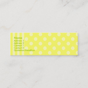 Carte De Visite Mini Rayures et points